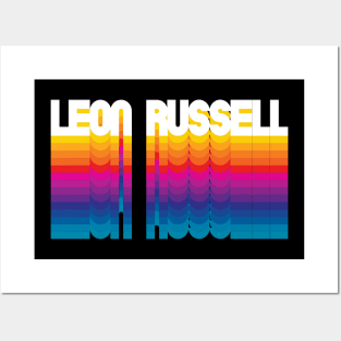 Retro Leon Proud Name Personalized Gift Rainbow Style Posters and Art